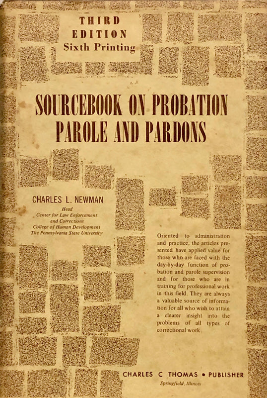 Sourcebook on Probation, Parole and Pardons