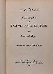 A History of Norwegian Literature