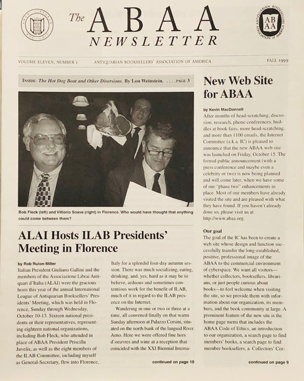 The ABAA Newsletter